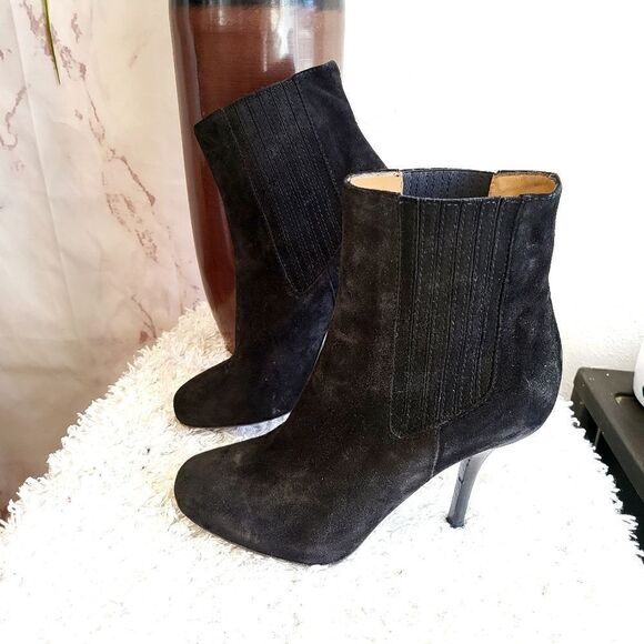 Vince suede leather high heel ankle boots - Picture 5 of 7